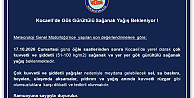 Kocaelide Gök Gürültülü Sağanak Yağış Bekleniyor !