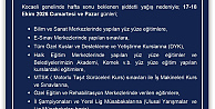Kocaelide Şiddetli Yağış Nedeniyle Kurs ve Sınavlara Ara Verildi