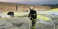 Kükürt deposundaki yangında kimyasal duman paniği