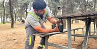 Kuştepe Mesire Alanında bakım çalışması