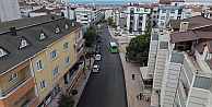 Pir Sultan Abdal Caddesinde üstyapı çalışmaları tamamlandı