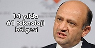 14 yılda 61 teknoloji bölgesi