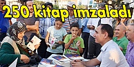 1 saatte 250 kitap imzaladı