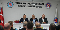 ASLANTAŞ, TÜRK METAL SENDİKASI GEBZE 1 NO'LU ŞUBESİ'Nİ ZİYARET ETTİ
