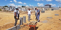 Balçık Mezarlığı hizmet binası tamamlanıyor