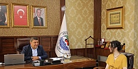 Başkan Şayir, YKS birincisini ağırladı
