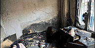 Bayram temizliği yapılan apartman dairesinde yangın