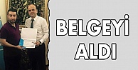 Belgeyi aldı!