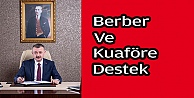 Berber ve kuaförlere gıda ve hijyen desteği