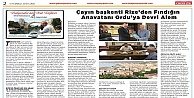 Çayın başkenti Rize'den Fındığın Anavatanı Ordu'ya Devri Alem