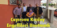 Çayırova Kızılay engellileri unutmadı