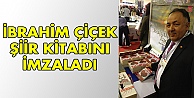 Çiçek, şiir kitabını imzaladı!