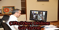 Çiftçi'den muhtarlarla video konferans