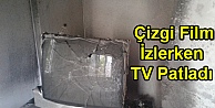 Çizgi Film İzlerken TV Patladı