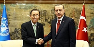 Cumhurbaşkanı Erdoğan, BM Genel Sekreteri Ban Ki-mun'la görüştü