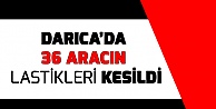 Darıca'da park halindeki 36 aracın lastikleri kesildi