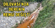 Dilovası'nda derenin rengi değişti