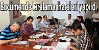 Encümende kiralama ihaleleri yapıldı