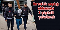 Evlerden hırsızlık yaptığı iddiasıyla 3 şüpheli yakalandı