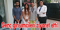 Genç girişimcileri ziyaret etti!