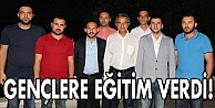 Gençlere eğitim verdi