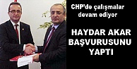 Haydar Akar başvurdu