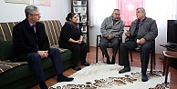 İki başkandan şehit ailesine ziyaret