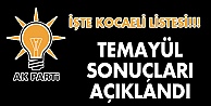 İşte Kocaeli'nin temayül sonuçları!