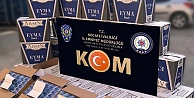 Kaçakçılık operasyonunda 5 bin litre akaryakıt ve 244 bin makaron ele geçirildi