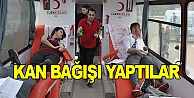 Kan bağışı yaptılar