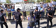 Kirazpınar sakinlerinden dikkat çeken pankart