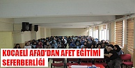 KOCAELİ AFAD'DAN AFET EĞİTİMİ SEFERBERLİĞİ