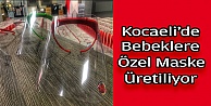 Kocaeli'de bebeklere özel maske üretiliyor