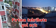 Kocaeli'de fırtına tahribata yol açtı