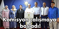 Komisyon çalışmaya başladı!