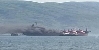 Körfez'de LPG yüklü tankerde yangın
