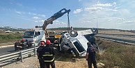 Kuzey Marmara Otoyolu'nda Tır Devrildi: 1 Ölü