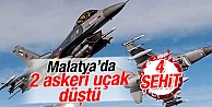 Malatya'da 2 askeri eğitim uçağı düştü