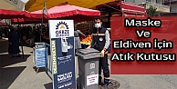 Maske ve eldivenler için özel atık kutusu