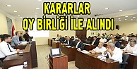 Meclis kararları oy birliği ile alındı