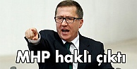 MHP haklı çıktı