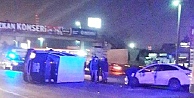 Minibüs takla attı;2 YARALI!