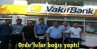 Ordulular bağış yaptı!