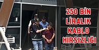 Otoyol inşaatından 250 bin liralık kablo hırsızlığı