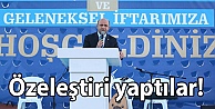 Özeleştiri yaptılar!