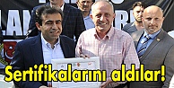 Sertifikalarını aldılar!