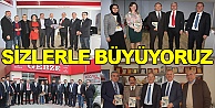 Sizlerle büyüyoruz!