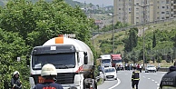 TEM Otoyolu'nda tanker ve tır yangını