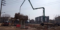 Tramvay Hattında Kiriş İmalatı Sürüyor
