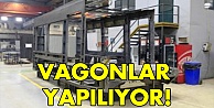 Tramvay vagonları yapım aşamasında